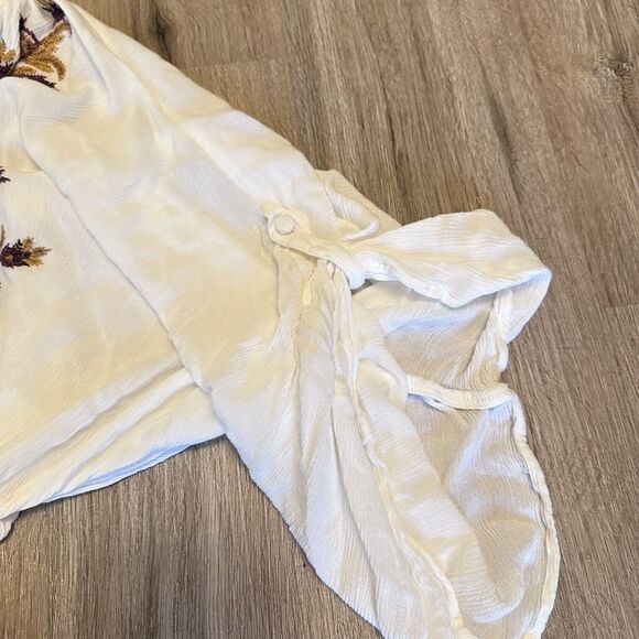 Free People Embroidered Kimono babydoll Dress Size XS Blogger Favorite Boho - Picture 7 of 9